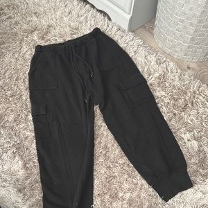 PINK Victoria secret Black cargo sweatpants